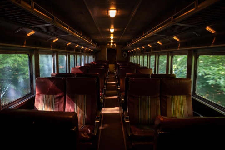 inside a train