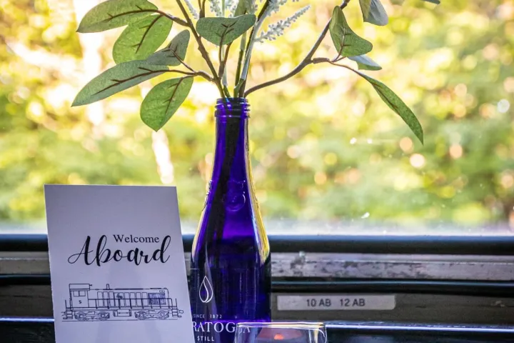 a vase of flowers on a table