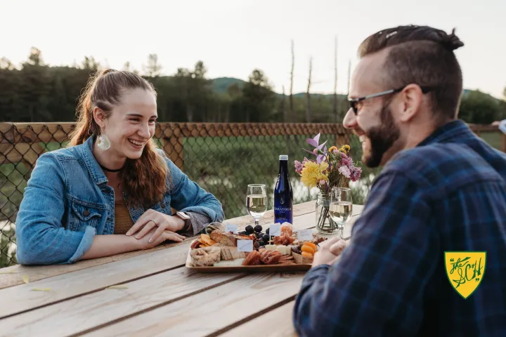 a person sitting at a table