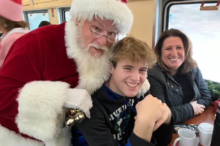 a couple of people posing for the camera