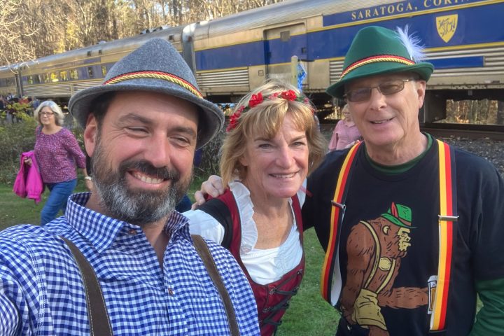 a group of people posing for the camera