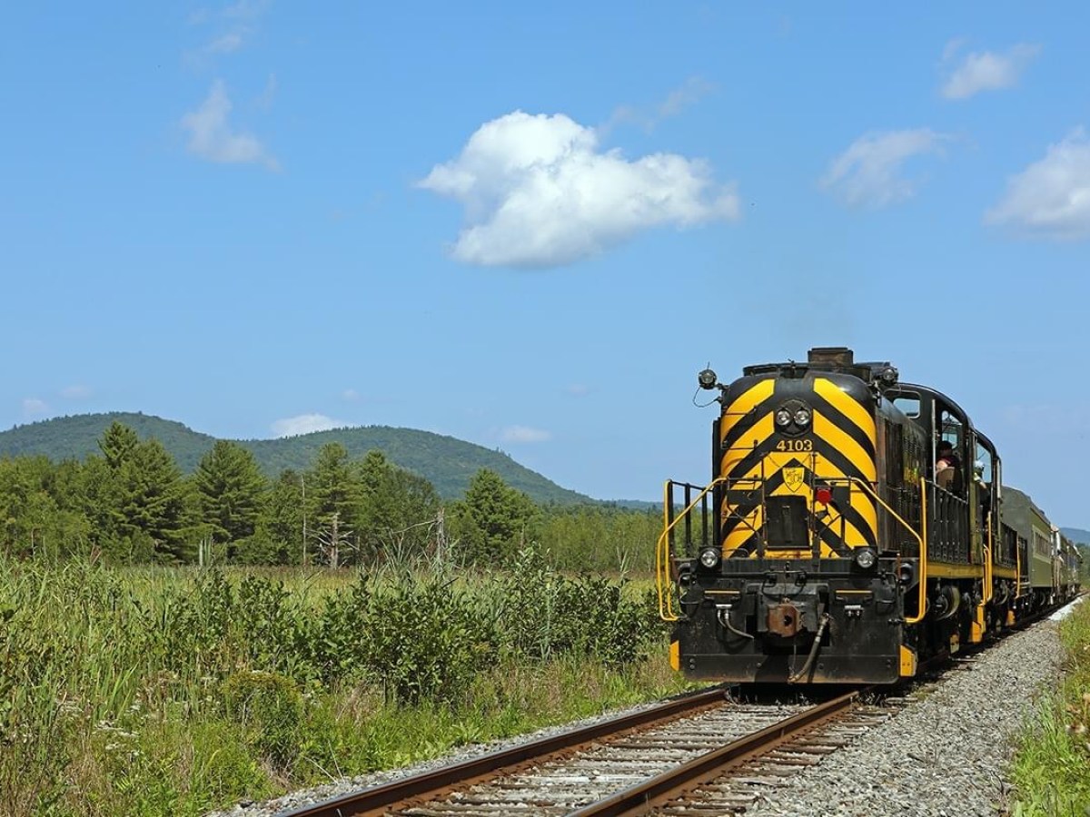 a train on a steel track